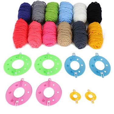 Imagem de Zerodis Pompom Maker Durável Fluff Ball Weaver Para Crianças E Adultos Projetos Diy E Artesanato Divertido Ferramentas De Tricô