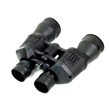 Imagem de Binóculo Profissional 20x50 com Bússola, Preto, Lentes 50mm, À Prova D'água, Ampliação 20x, Inclui Bolsa e Protetores