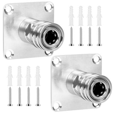 Imagem de Suporte de canhão de espuma para lavadora de pressão montado na parede prateado