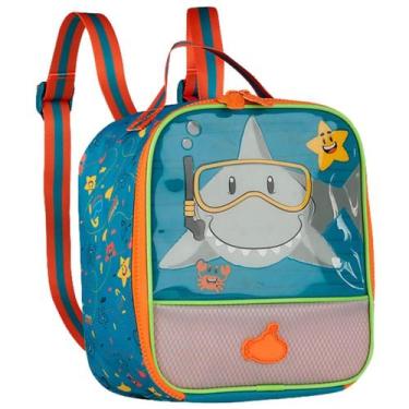 Imagem de Lancheira Escolar Infantil Térmica Personagem Tubarão Criança com Alça