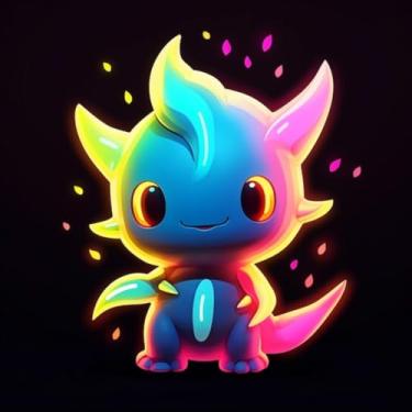 Imagem de Adesivo de Parede Infantil Estilo Anime Monstros Fofinhos para Quartos de Criança 50x50cm