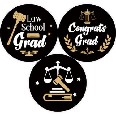 Imagem de 60 adesivos de formatura de advogado, adesivos de graduação da faculdade de direito, etiquetas de advogado de parabéns para lembrancinhas de festa de formatura do futuro advogado