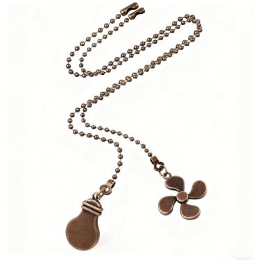 Imagem de IFNOW Conjunto de corrente para ventilador de teto – Pacote com 2 correntes de esferas de contas com lâmpada e pingentes de ventilador, substituição fácil de instalar para interruptor de luz de