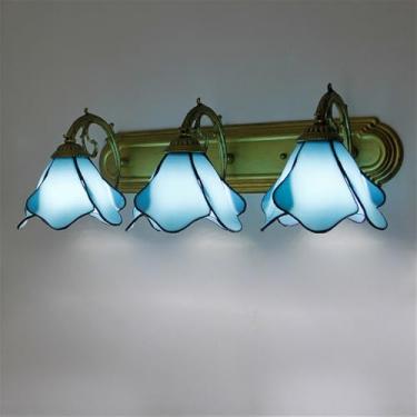 Imagem de Luminária de parede retrô americana com LED para banheiro, espelho, estilo mediterrâneo, simplicidade ideal para sala de estar, restaurante, quarto, escritório, casa de campo, hotel, café, b