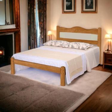 Imagem de Cama Casal Munique Nature E Off White Gabrielli