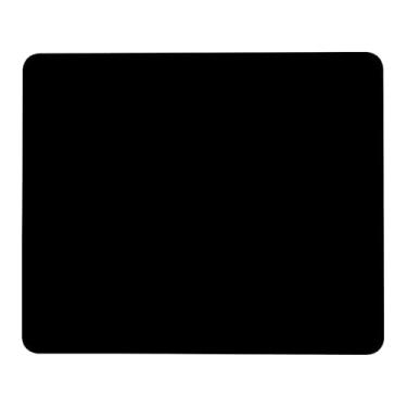 Imagem de Mouse pad preto, pequenos mouse pads com borda costurada, base de borracha lavável antiderrapante tapete de proteção de mesa para laptop, casa, escritório, trabalho 24 x 19 cm