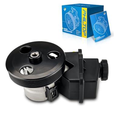 Imagem de PHILTOP Bomba de direção hidráulica 2069989 com reservatório e polia, adequada para Impala 3.5/3.9L 2006-2011, Monte Carlo 3.5/3.9L 2006-2007, substitui OE 15267585, 2069989, 2069989, 206998, 206998