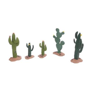 Imagem de SALALIS Mini Estatuetas Artificiais, Ornamentos de Plantas Suculentas Realistas para Conjuntos de Jogos Em Caixa, 5 Pacotes para Decoração de Casa e Educação Precoce