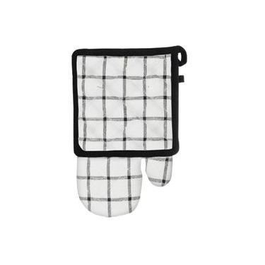 Imagem de Descanso De Panela E Luva Chess Branco 2 Peças - Hauskraft