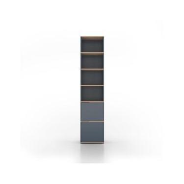 Imagem de Estante Roma Madeira Clara e Azul