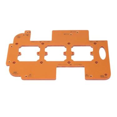 Imagem de Fabater Modelo de Entalhe Sem Alça de Armário Ampla Aplicação Design Multifuncional para Mesinhas de Cabeceira e Tomadas de Parede Material Plástico de Engenharia para Carpinteiros Profissionais