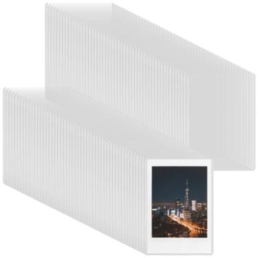Imagem de NINGWAAN 100 peças de protetores de impressão rígidos, porta-cartões de plástico rígido transparente para foto, cartão postal, papel, 11,4 x 16,3 cm