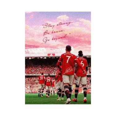 Imagem de Pôster De Retrato De Jogador De Futebol Moderno Impressão Em Tela Pint