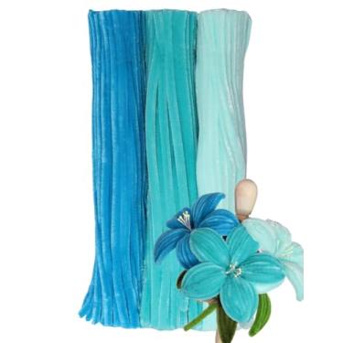 Imagem de Harmoso 200 peças de limpadores de cachimbo verde pavão - Limpadores de cachimbo fofos para artes e artesanato, perfeitos para flores, animais e decorações (30,5 x 0,6 cm)