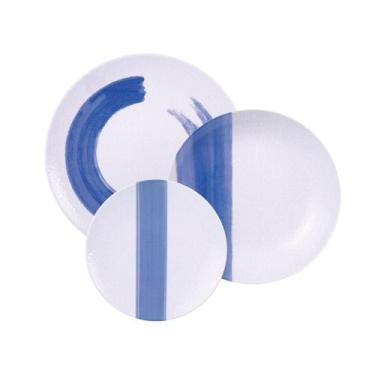 Imagem de Jogo De Pratos Tramontina Soho Em Porcelana Decorada 12 Peças Tramonti