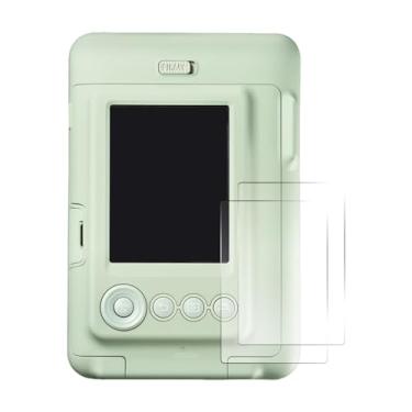 Imagem de pssped 2 peças protetoras de tela compatíveis com câmera Fuji Instax mini LiPlay, rigidez 9H, bordas arredondadas, protetor de vidro temperado, película transparente ultrafina de 0,3 mm