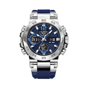 Imagem de Relógio Digital e Analógico | com Mostrador Luminoso - Acessório De Pulso Luminescente | Indicado para Desporto, Estilo Casual, Formal, Uso no Escritório, Deslocação Diária e Viagens