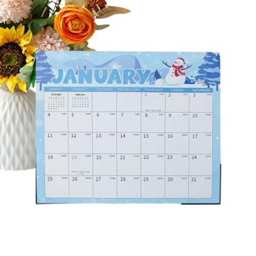 Imagem de Calendário Magnético para Frigorífico 2026-2027 - Planeamento e Organização,18 Ímãs de Calendário Mensal | para Organizar Casa Sala de Estar Escritório Sala de Aula Família