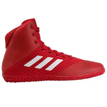 Imagem de adidas Tênis de luta livre masculino Mat Wizard 4, Vermelho/branco., 45