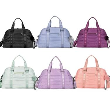 Imagem de Bolsa Mala De Mão Feminina Impermeável Alça Reforçada, Resistente e Estilosa para Viagem e Dia a Dia Mulheres(Cor Aleatória)