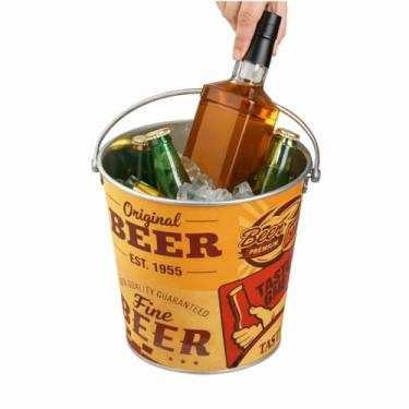 Imagem de Balde de Gelo em Aço para Cerveja e Bebidas 7,6 Litros