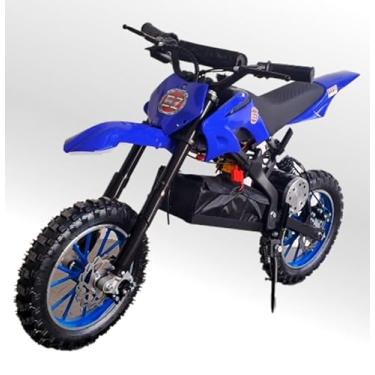 Imagem de Mini Moto Cross Trilha ELÉTRICA BZ Azul BARZI MOTORS