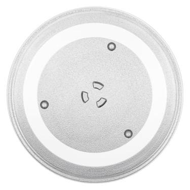 Imagem de Placa de substituição para micro-ondas de 31,8 cm de 32 1/2 polegadas Universal Toca-discos de vidro compatível com GE/Samsung/Panasonic/Maytag/Toshiba/Magic Chef/Daewoo/Amana/Oster e mais