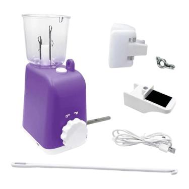 Imagem de IEUDNS Máquina de Tricô Elétrica para Crochê, Máquina de Tecelagem, Auxiliar para Tricotar Colares, Tolet