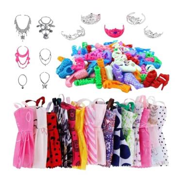 Imagem de MERIGLARE 35x roupas de boneca e acessórios mini vestido fantasia, vestido de festa vestido de boneca brinquedos para boneca de 11.81''