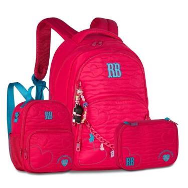 Imagem de Mochila Escolar Rebecca Bonbon Kit com Lancheira e Estojo Box-Feminino
