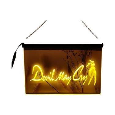 Imagem de Letreiro LED Neon 3D Esculpido Devil May Cry, Arte De Parede Para Deco