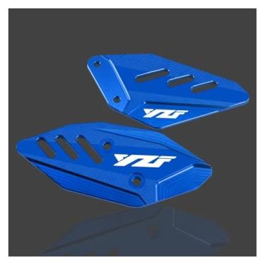 Imagem de Anti-derrapante Para yzf r3 r25 yzfr3 yzfr25 cnc footpeg apoio para os pés pedal dianteiro asa suporte placas de calcanhar protetor(Blue YZF)