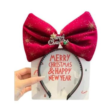 Imagem de Tiara De Cabelo Feminina Com Laço Da Minnie, Decoração Para Festas De 