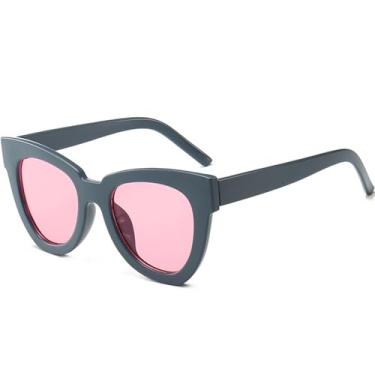 Imagem de Óculos de Sol Ombro a Ombro com Estampa de Leopardo Oversized, Unissex, Proteção UV400, Ideais para Esportes ao Ar Livre, Corrida e Ciclismo, Cinza e Rosa