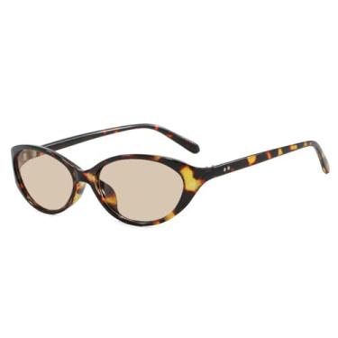 Imagem de Óculos de Sol Femininos Jelly Color com Estampa de Leopardo e Proteção UV400 para Esportes ao Ar Livre, Corrida e Ciclismo, Cor Chá de Flores