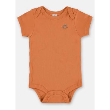 Imagem de Body Bebê Manga Curta Algodão Laranja Up Baby-Masculino