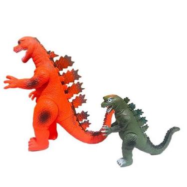 Imagem de KIT DOIS Godzilla Dinossauro Monstro Articulado Modelo Brinquedo - toy