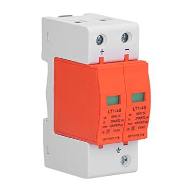 Imagem de Dispositivo de proteção contra sobretensão 2P DC, 1000V 20-40kA Supressor de sobretensão 35mm Montagem em trilho SPD de baixa tensão para caixa de distribuição de energia solar