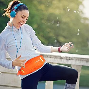 Imagem de Acouto Masculino Feminino Esportes Correndo Ciclismo Ginásio Cinto Saco, Pacote de Náilon Leve Com Fivela, Fecho, Furo para Fone de Ouvido, Todas As Atividades (#3)