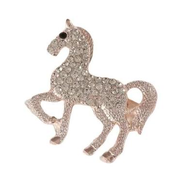 Imagem de Broches Esmaltados Vintage Estilo Corte Cavalo De Guerra Galopante Par