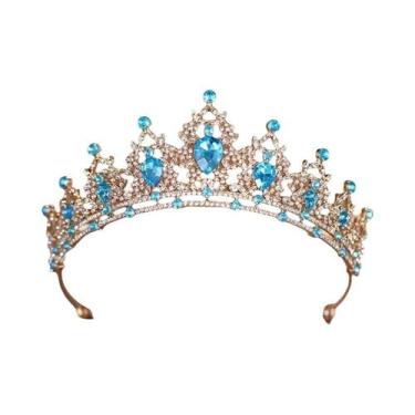 Imagem de Tiaras E Coroas De Cristal Barroco Para Mulheres, Acessórios De Cabelo