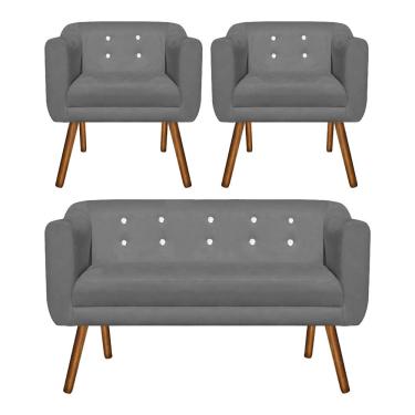 Imagem de KIT 01 NAMORADEIRA E 02 POLTRONAS JULIA