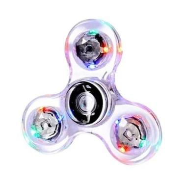 Imagem de Fidget Spinner De Cristal Luminoso Que Brilha No Escuro Com LED, Brinq