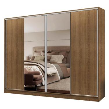 Imagem de Guarda Roupa Casal Apolo 4 Portas de Correr Espelho Madesa
