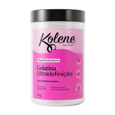 Imagem de Gelatina Capilar Kolene Modeladora Superfinalizadores Rosa 1Kg