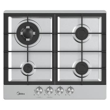 Imagem de Cooktop 4 Bocas a Gás Inox com Mega Chama Midea