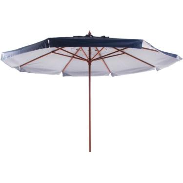 Imagem de Ombrellone Oversize Madeira PVC 4,00 metros Azul Bel Lazer