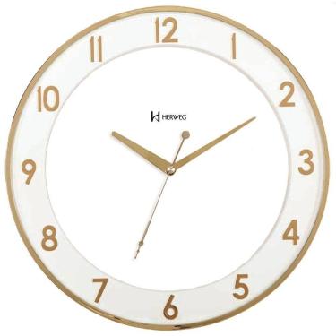 Imagem de Relógio De Parede Silencioso Com Detalhe Do Mostrador Em Alto Relevo 681029 Único