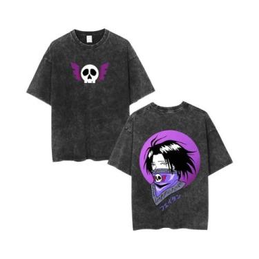 Imagem de Camiseta Masculina Casual Y2K Hunter X Hunter Com Gola Redonda E Manga