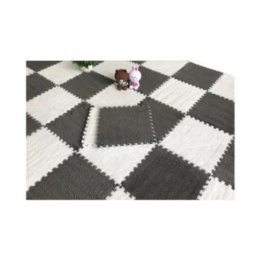 Imagem de Tapete De Brincar Infantil De Pelúcia Macia 30x30CM, Tapete De Quebra-
